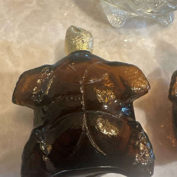 Avon Amber Glass Turtle Figurines-one with original perfume - Picture 3 of 9